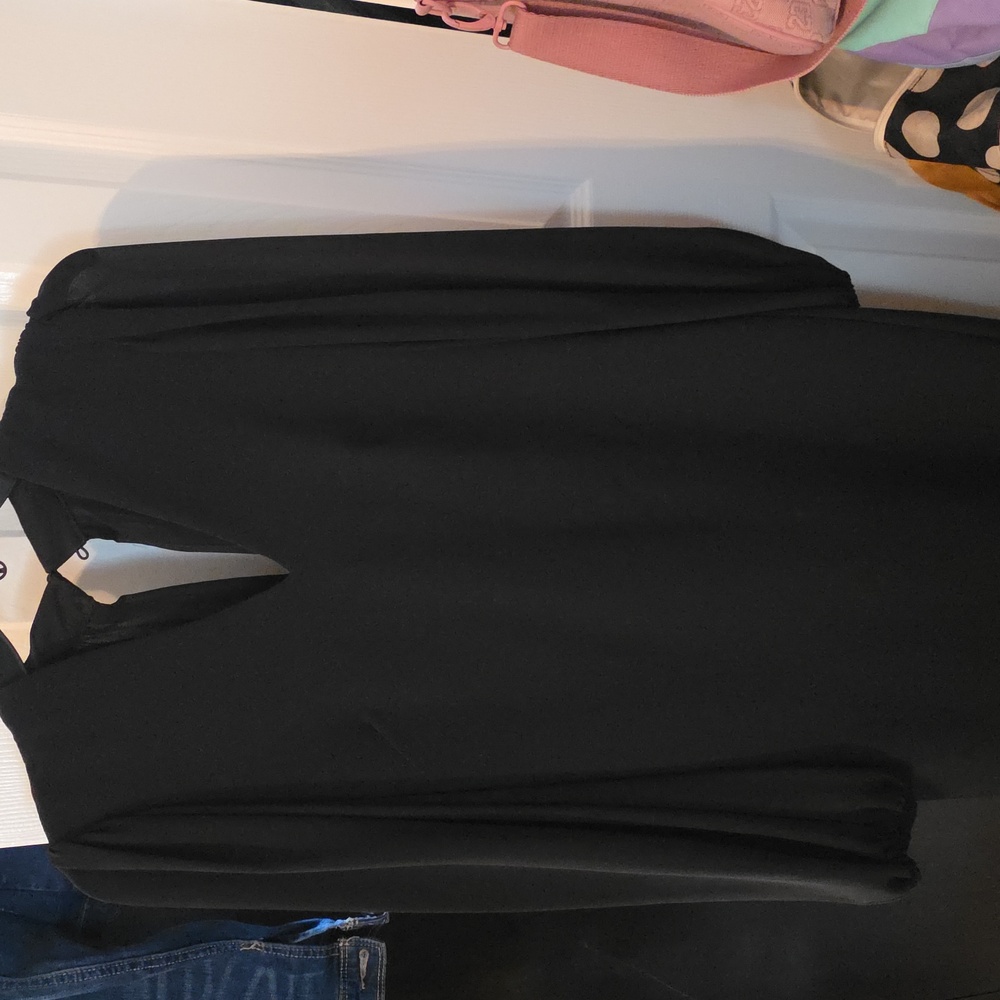 Vince Camuto Black Midi Dress